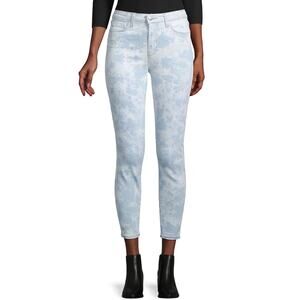 L'AGENCE Margot Jeans SZ26 NEW Tie-Dye High-Rise Skinny Abyss Denim Stretch NWOT